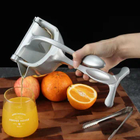 Manual Juice Squeezer Aluminum Alloy Hand Pressure Juicer Pomegranate Orange Lemon Sugar Cane Juice Kitchen Bar Fruit Tools Acce