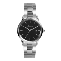 【LICORNE】力抗錶 剛毅時髦時尚腕錶 銀/黑LT149MWBI