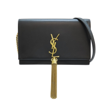 SAINT LAURENT YSL 聖羅蘭【再降價】深綠色 皮革 肩背包 鍊帶 452159 【二手名牌BRAND OFF】