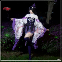 COSER TRIBE Anime Game Magi Madoka Magica Akemi Homura Halloween Carnival Role CosPlay Costume Complete Set