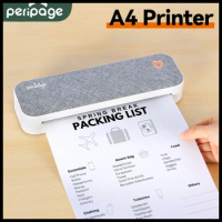 PeriPage A4 Paper Printer Portable USB Bluetooth Wireless Thermal Transfer Printer Support Mobile Smartphone Android Printer