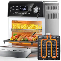 Dual-Zone Power Grill Convection Toaster Oven 100-in-1 Smart Cooker