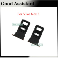 For vivo NEX 3 V1923A V1923T 1908_19 1912 Sim Tray Micro SD Card Holder Slot Parts Sim Card Adapter