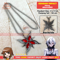 Kalung Anime Game Arlecchino Genshin Impact Necklace Fatui