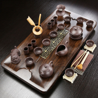 【小倉Ogula】家用排水式茶盤 納福茶杯盤組 茶盤 68*35公分 茶具套裝 托盤  茶台
