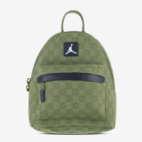 【NIKE 耐吉】JORDAN MONOGRAM MINI BACKPACK 滿版字23 小後背包 綠色(7A0761-EF9)