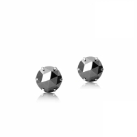【City Diamond 引雅】日本天然黑鑽石40分鉑金耳環(東京Yuki系列)