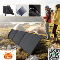 快充太陽能板單晶60W太陽能電池板太陽能折疊包戶外太陽能發電板-淘淘屋 可開發票