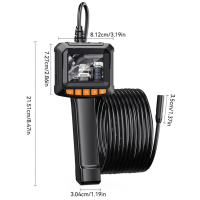 กล้องตรวจสอบแบบ borescope อุตสาหกรรมแบบถือมือ ความละเอียด 1920P พร้อมไฟ LED