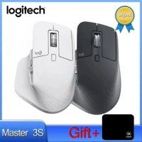 Logitech MX MASTER 3S 2.4GHz Wireless Mouse DPI 8000 Laser Wireless Bluetooth Gaming Office Mice For Laptop PC Windows 7/8