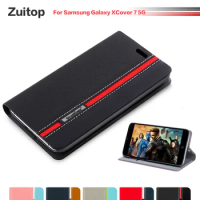 Cowboy PU Phone Bag Case For Samsung Galaxy XCover 7 5G Flip Case For Samsung Galaxy XCover 7 5G Case Soft Silicone Back Cover