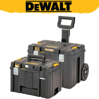 DEWALT Original DWST83346 DWST83347 TSTAK IP54 Mobile Portable Storage Box Lockable Stackable High Capacity Tool Parts Box