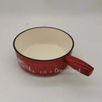 22cm Enameled Cast Iron Milk Pot Cheese Pot