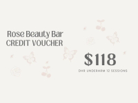 $118 UNDERARM - 808 DIODE HAIR REMOVAL 12 SESSIONS [Rose Beauty Bar Live Exclusive Physical Voucher]