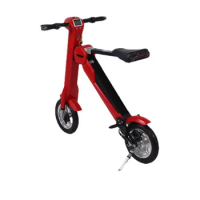 Walking Outdoor Cycling Folding Bike Scooter with Seat Adult E-bicycle
