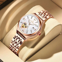 機械錶 手錶 瑞士2023手錶 女機械錶 全自動輕奢防水夜光女士時尚大氣名牌款