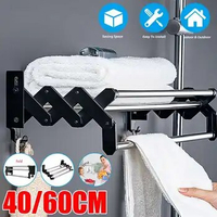 60cm Stainless Steel Bathroom Hardware Set Bathroom Accessories Black Towel Rail Bar Rack Gold Towel Bar Shelf Towel Holder