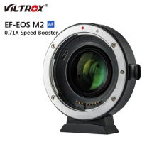 Viltrox EF-EOS M2 EF-M Lens Adapter Ring 0.71X Focal Reducer Speed Booster Adapters AF For Canon EF To EOS M Camera M6 M3 M5 M50
