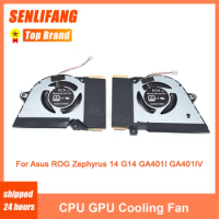 For ASUS Rog Zephyrus 14 G14 GA401I GA401IV GA401IU GA401IH New Laptop CPU GPU Fan 13NR03F0AP0301 13NR03F0AP0101 DFSCK22115181H