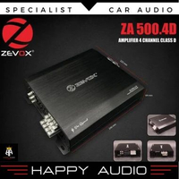 Power Amplifier 4 Chanel Zevox ZA 500.4D Class D Power Ampli Audio Mobil