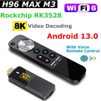 Max M3 Android 13  Stick RK3528 2GB 16GB Android   8K Video Decocding WIFI6 BT5.0พร้อมการควบคุมเสียง