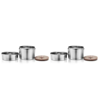 3X Reusable Refillable Coffee Capsule Stainless Steel Coffee Capsule Concentrated Coffee Filter For ILLY Coffee Machine