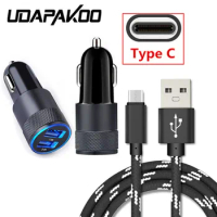 Fast usb car charger For samsung Galaxy S20 S8 A50 A71 LG G6 honor 9 9X 30 for Xiaomi Mi a3 Redmi Note 8 Type C USB Charge Cable