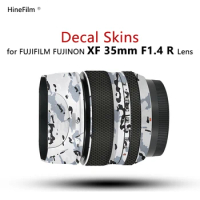 Fuji XF35 F1.4 Lens Sticker 35F1.4 Decal Skin For Fujifilm XF35mm F1.4 R LM WR Lens Protector 35 1.4 Wrap Cover