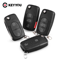 KEYYOU Replacement Folding Key Shell Case 2/3/4 Buttons For VW Volkswagen Golf 4 5 6 Passat B5 B6 Polo Bora Touran CR161/CR1620