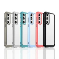 For Samsung Galaxy S23 FE Case For Samsung S23 FE Cover 6.4 inch Colorful Soft Edge Silicone Transparent Bumper For Galaxy S23FE