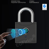 Smart Fingerprint Padlock TTLock Bluetooth APP Remote Control Padlock Lock Keyless Mini Bag Travel Bag Electronic Door Lock