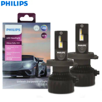 Philips Ultinon Rally 3551 LED H4 9003 Super Power 50W 4000LM Car Head Light 6500K White Lamps High Lumen Watt LUM11342U3551X2
