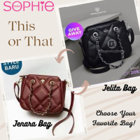 Tas Fashion Selempang Jinjing Sophie Martin Paris Katalog Terbaru Jelita Black dan Jenara Merah Maro