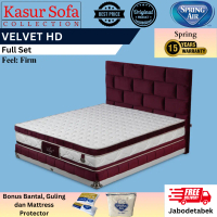 Full Set Spring Air Velvet HD Kasur/Matrass/Mattress/Springbed (Firm)