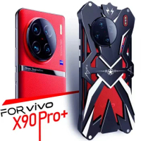 Luxury Zimon Metal Luxury New Thor Heavy Duty Armor Metal Aluminum Phone Case For Vivo X100 X90 Pro Plus 90s Cool Fundas Coques