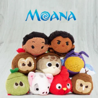 Disney Tsum Tsum Moana Plush Toys Dolls Moana Maui Kakamora Pua Stuffed Plush Toys Soft Kawaii Plush Dolls Gifts for Children