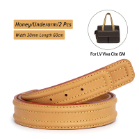 [Hot]WUTA Vachetta Leather Bag Strap Replacement For LV VIVA CITE PM MM Top Layer Cowhide  Crossbody