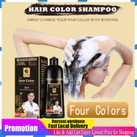 500ml Permanent Black Hair Dye Shampoo Organic Natural Fast Hair Dye Plant Essence Black Hair Color Dye Shampoo For Women Men