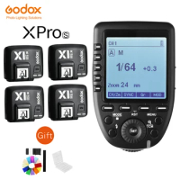 In Stock GODOX XPro-S TTL 2.4G Wireless High Speed Sync X system Trigger + Godox 4pcs X1R-S Receiver For Sony Cameras