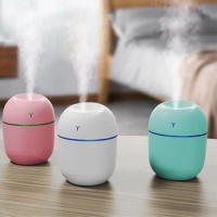 MINI Portable 220ML Air Humidifier Aroma Essential Oil Diffuser Humidificador for Home Car Office with LED Night Lamp Freshner