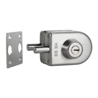 Stainless Steel Frameless Glass Door Locks Floor Latch Lock Bolt Ground Lock Home Bathroom Office Hardware Lockset with Key