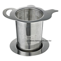 金時代書香咖啡 Tiamo 茶壺造型不鏽鋼濾網  HG1753