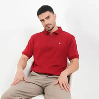 Hush Puppies Kaos Polo Pria Blizzard Maroon XL