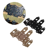 Tactical Polymer Speed Clip Adapter Molle Vest Pistol Holster Chest Hanging Plate Mount for Hunting Airsoft Glock 17 M92