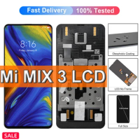 AMOLED For Xiaomi Mi Mix 3 LCD Display Touch Screen Digitizer with Frame 6.39" For Xiaomi Mix3 5G M1810E5A Screen Replacement