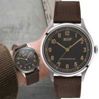 【TISSOT 天梭 官方授權】HERITAGE 1938 復刻款 COSC認證 機械腕錶 禮物推薦 畢業禮物(T1424641606200)
