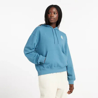 【NEW BALANCE】NB 圖案連帽上衣 連帽上衣 女款 藍色(WT43558TEI-F)
