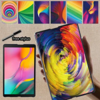 Tablet Case for Samsung Galaxy Tab S7 11/Tab S6 Lite 10.4/Tab S6 10.5/Tab S4 10.5/Tab S5e 10.5 Watercolor Print Back Shell Cover