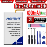 HSABAT 6000mAh Li3846T43P6hF07632 Battery for AT&amp;T Trek 2 HD Trek 2 HD LTE for ZTE K88