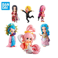 ONE PIECE Bandai Gashapon Original Anime Figure Reiju Sanji Sea Battle 5 Kids Toys Birthday Gifts Collectible Model Ornaments